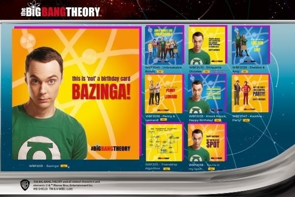 The Big Bang Theory Officially Licensed cards